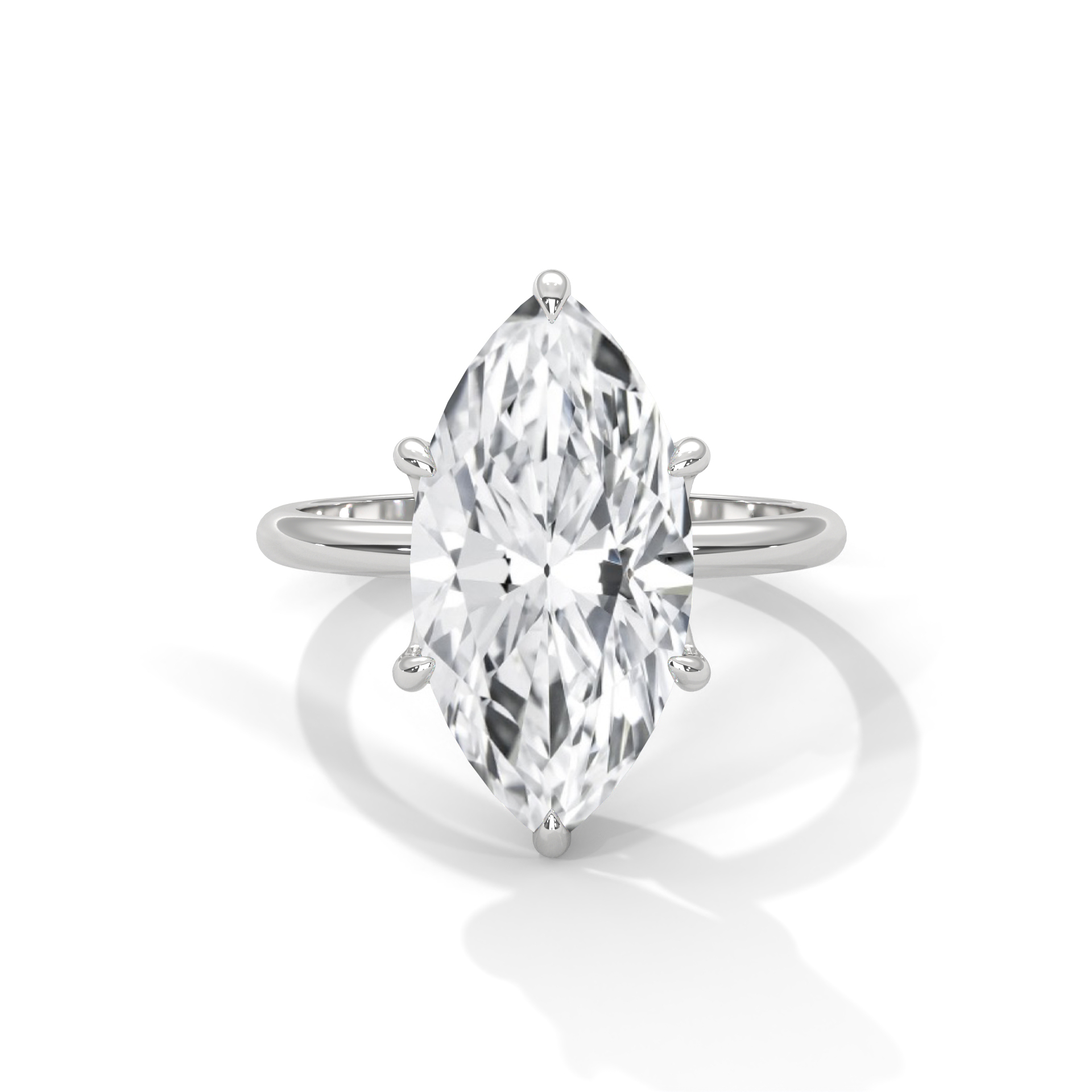 Marquise Statement Solitaire Ring