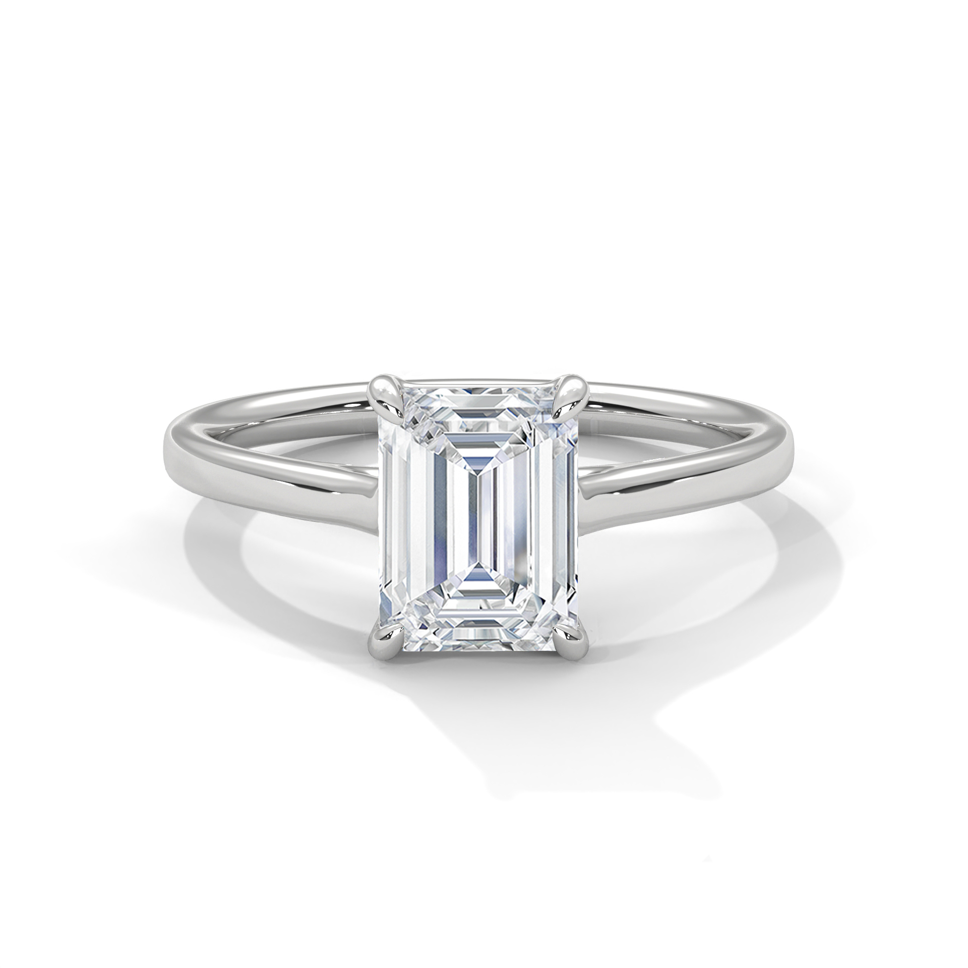 Emerald-Cut Solitaire Ring